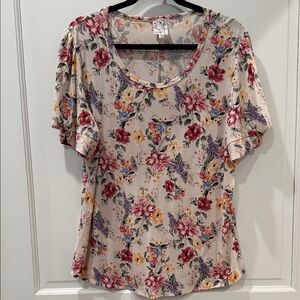 Naïf Floral Print Women's Top